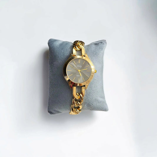 Gold Chain Link Watch