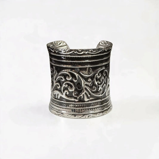 Oxidised Scroll Cuff
