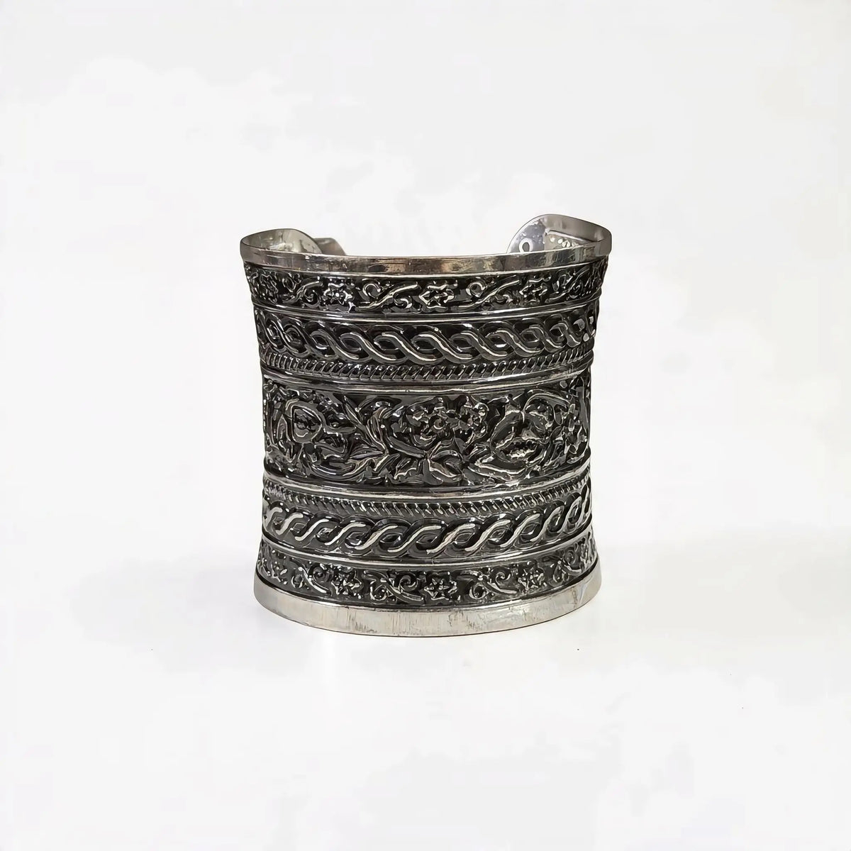 Oxidised Scroll Cuff