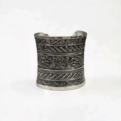 Oxidised Scroll Cuff