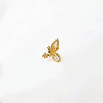 Butterfly Pearl Ring