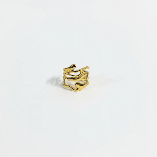 Molten Line Ring