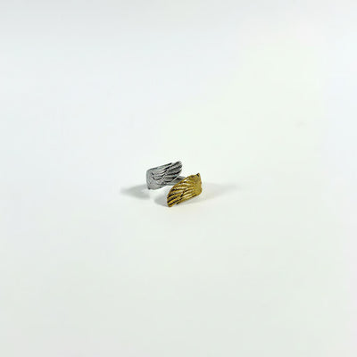Two-Tone Feather Ring