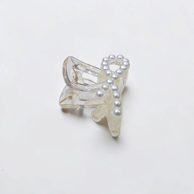 Pearl Bow Claw Clip