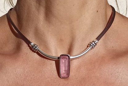 Pink Stone Choker