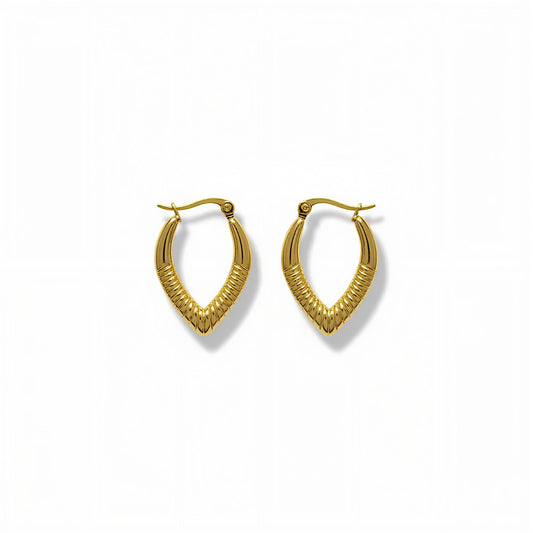 Gold V Hoops