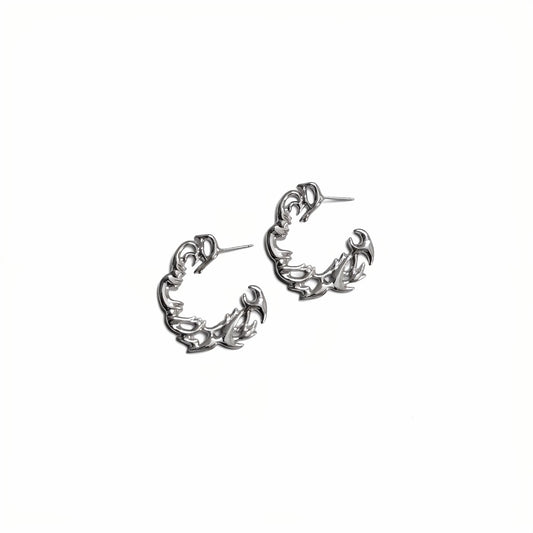 Thorn Vine Hoop Earrings